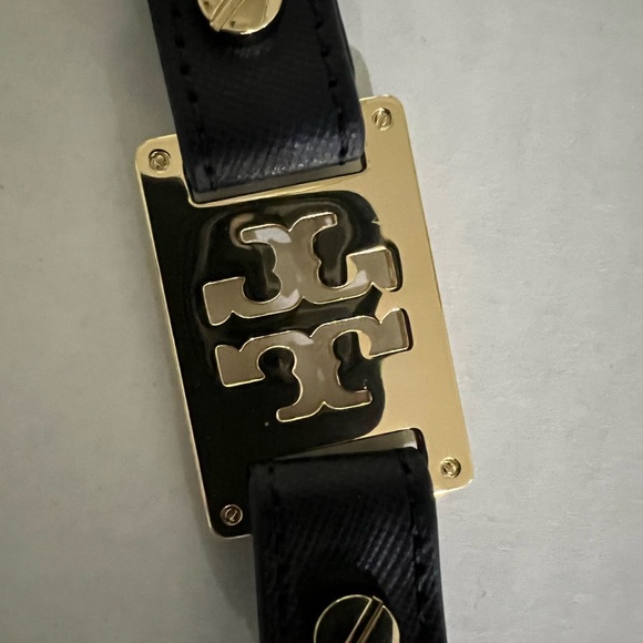 Brand new never used Tory Burch keychain. Gold and navy. Sold out! - Picture 7 of 7